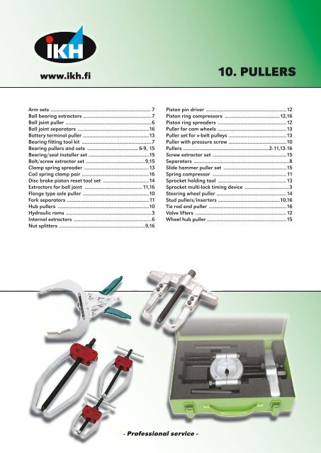 10. PULLERS