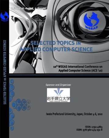 SELECTED TOPICS in APPLIED COMPUTER SCIENCE - Wseas.us