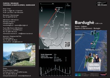 BardughÃ¨ 1638 m slm - Tenero e valle Verzasca