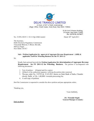 DELHI TRANSCO LIMITED