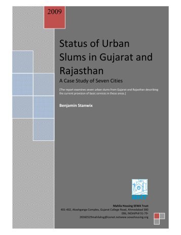 Status of Urban Slums in Gujarat and Rajasthan - Inclusive Cities