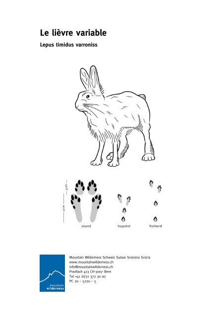 Le liÃ¨vre variable - Mountain Wilderness Schweiz