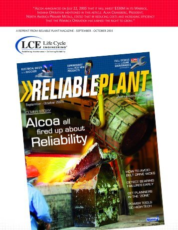 Fired Up: Alcoa Smelting Plant Pursues Excellence in Reliability (PDF)