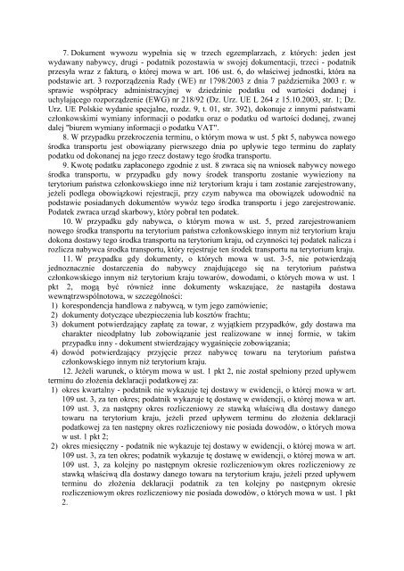 Ustawa z dnia 11 marca 2004 r. o podatku od towarÃ³w i usÅug (tekst ...