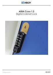 ASSA Coded 1.2 Digital Cabinet Lock - Abloy