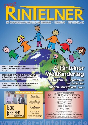 4. Rintelner WeltKindertag - Der Rintelner