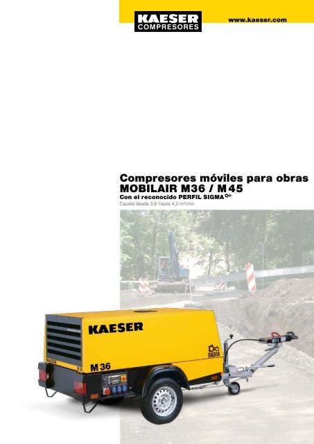 Compresores mÃ³viles para obras MOBILAIR M36 / M 45 - Kaeser ...