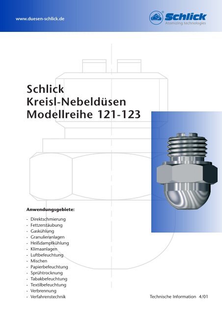 Modellreihe 121-123 - DÃ¼sen-Schlick GmbH