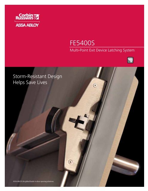 FE5400S Catalog - Corbin Russwin