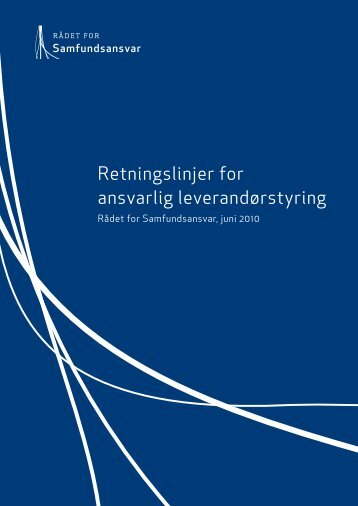 Retningslinjer for ansvarlig leverandÃ¸rstyring - Erhvervsstyrelsen