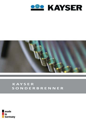 KAYSER SONDERBRENNER - KAYSER Werk GmbH