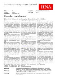Berichterstattung in der Hessisch ... - Stiftung ZuhÃ¶ren