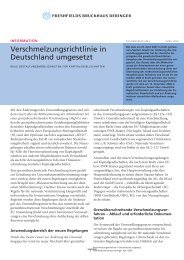 Verschmelzungsrichtlinie in Deutschland umgesetzt ... - Freshfields