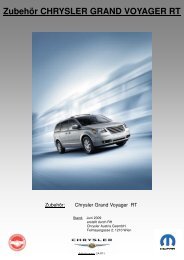 Zubehör CHRYSLER GRAND VO RYSLER GRAND VOYAGER RT