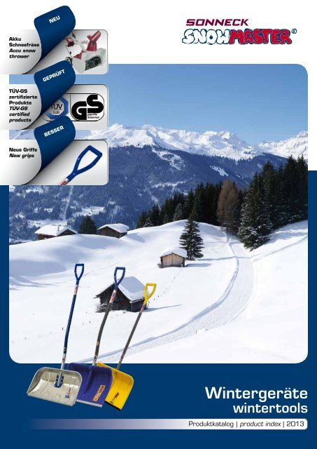 Snowmaster Wintergeräte Katalog 2013 - Sonneck