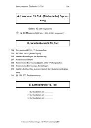 A. Lerndaten 15. Teil: (Räuberische) Erpres- sung B ...