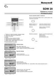 IzbovÃ¡ jednotka SDW 20 - Honeywell