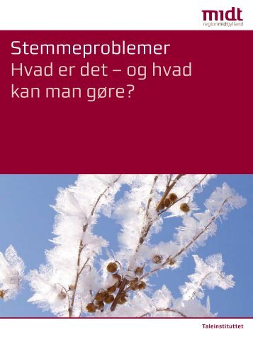 Stemmeproblemer Hvad er det - Region Midtjylland