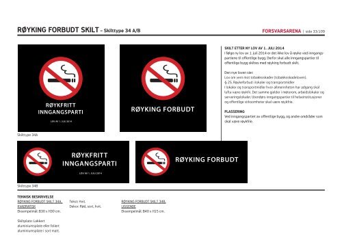 Utvendig skilting pÃ¥ festningene - Forsvarsbygg