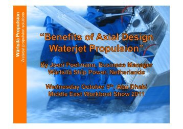 Waterjet Propulsion Solutions - WÃƒÂ¤rtsilÃƒÂ¤