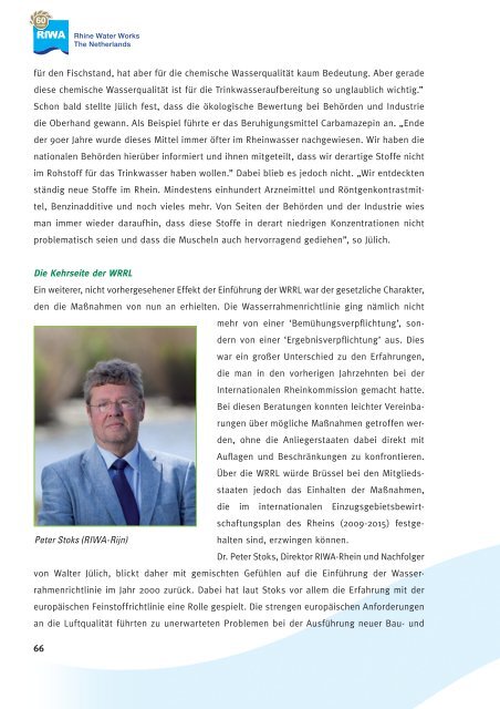 Jahresbericht 2010 Der Rhein 60 - Riwa