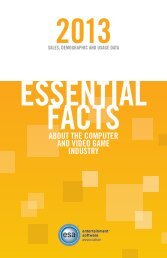 2013 Essential Facts About the Computer and Video Game Industry