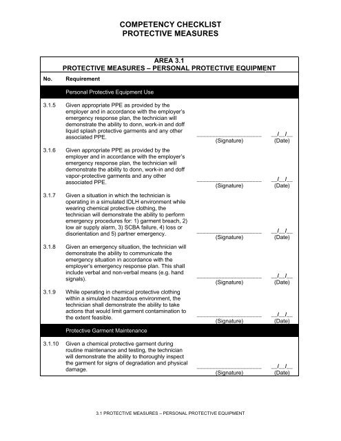 Comprtrncy checklist for hazmat.pdf - Livonia Professional Firefighters