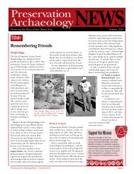 Summer 2010 - Archaeology Southwest