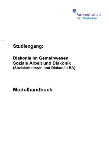 Modulhandbuch - Fachhochschule der Diakonie gGmbH