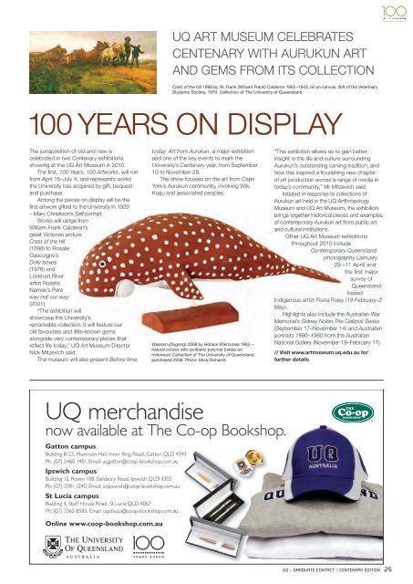 Centenary Edition 2010 - University of Queensland