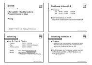 Informatik B - Vorlesungen - UniversitÃ¤t OsnabrÃ¼ck