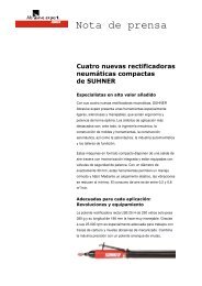 Cuatro nuevas rectificadoras neumÃ¡ticas compactas de SUHNER ...