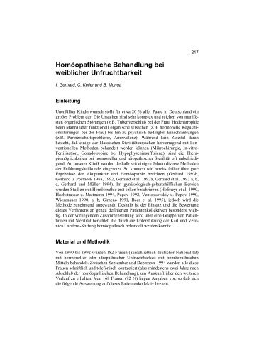 Homöopathische Behandlung bei weiblicher Unfruchtbarkeit