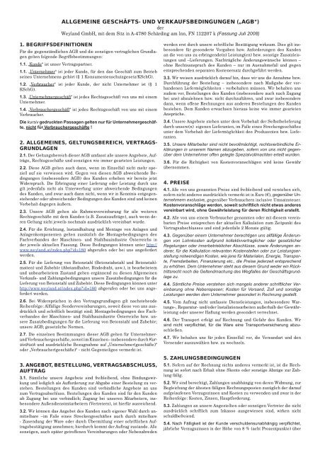 Bauchemie 2013 - Weyland GmbH