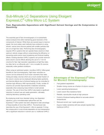 Technical Note ExpressLC Ultra_FINAL fixed_sp - Eksigent