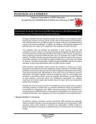 Statement of Good Practices by EMS Educators in the Dischaâ¦