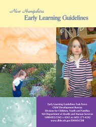 Early Childhood Learning Guidelines - New Hampshire Department ...