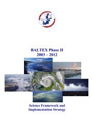 BALTEX Phase II 2003 â 2012. Science Framework and ...