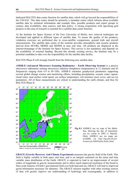 BALTEX Phase II 2003 â 2012. Science Framework and ...