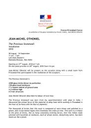 press release-jean-michel othoniel - Ambafrance-in.org