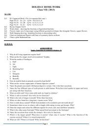 Summer holiday homework for class 8 maths image