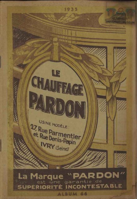 Le chauffage PARDON, catalogue 1935 - Ultimheat