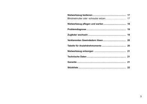 Nietwerkzeug MS 7 - Titgemeyer