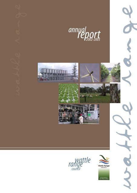 Annual Report 2002 - 2003 - Wattle Range Council - SA.Gov.au