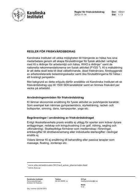 regler för friskvårdsbidrag regler för friskvårdsbidrag