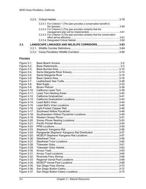 Chapter 3 - Natural Resources - Marine Corps Base Camp Pendleton