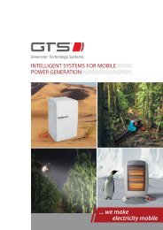Image brochure (800 KB) - gts generator. technik. systeme.
