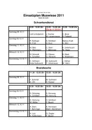 Muswiese Dienstplan 2011 - Freiwillige Feuerwehr Rot am See