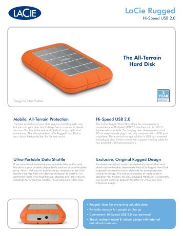 LaCie Rugged Mobile Hard Disk Data Sheet - Tape Resources