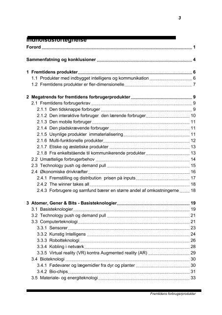 Fremtidens forbrugerprodukter - Instituttet for Fremtidsforskning